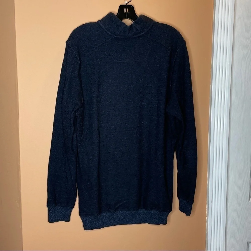 Hathaway snap front pullover sweater rib cuff men’s M